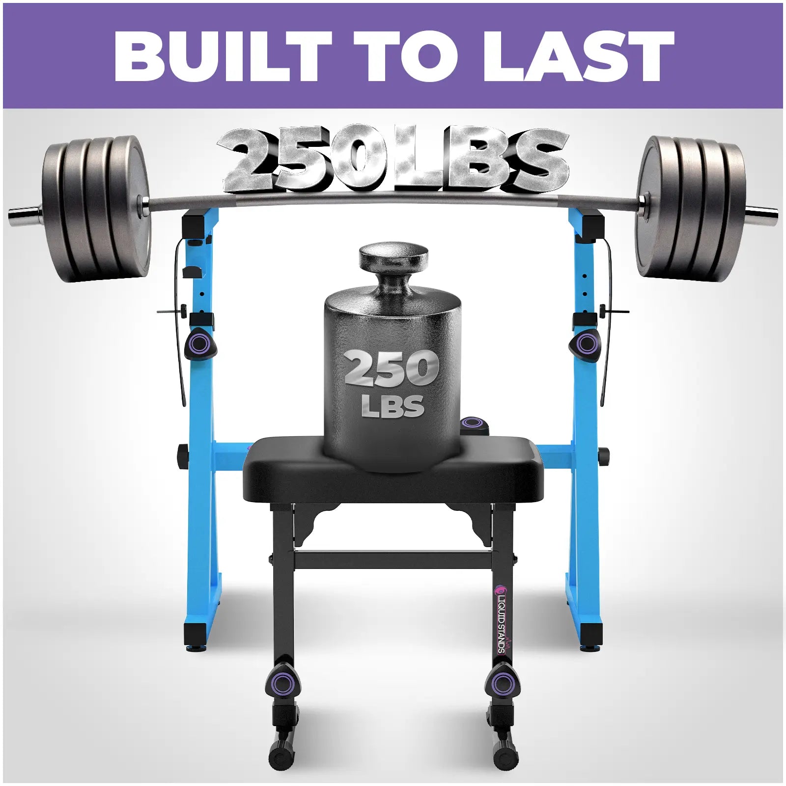 Adjustable Light Blue Z Style Keyboard Stand w/ Bench