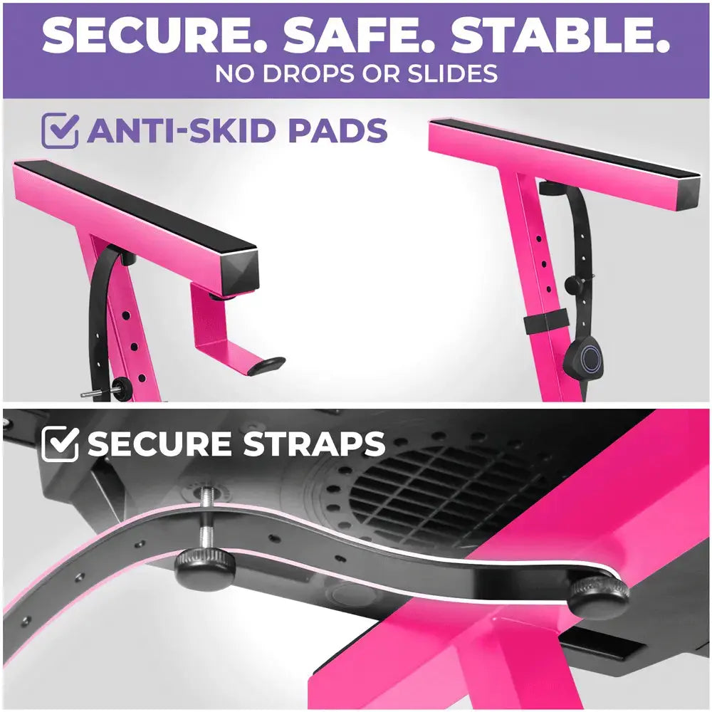 Adjustable Z Style Pink Keyboard Stand