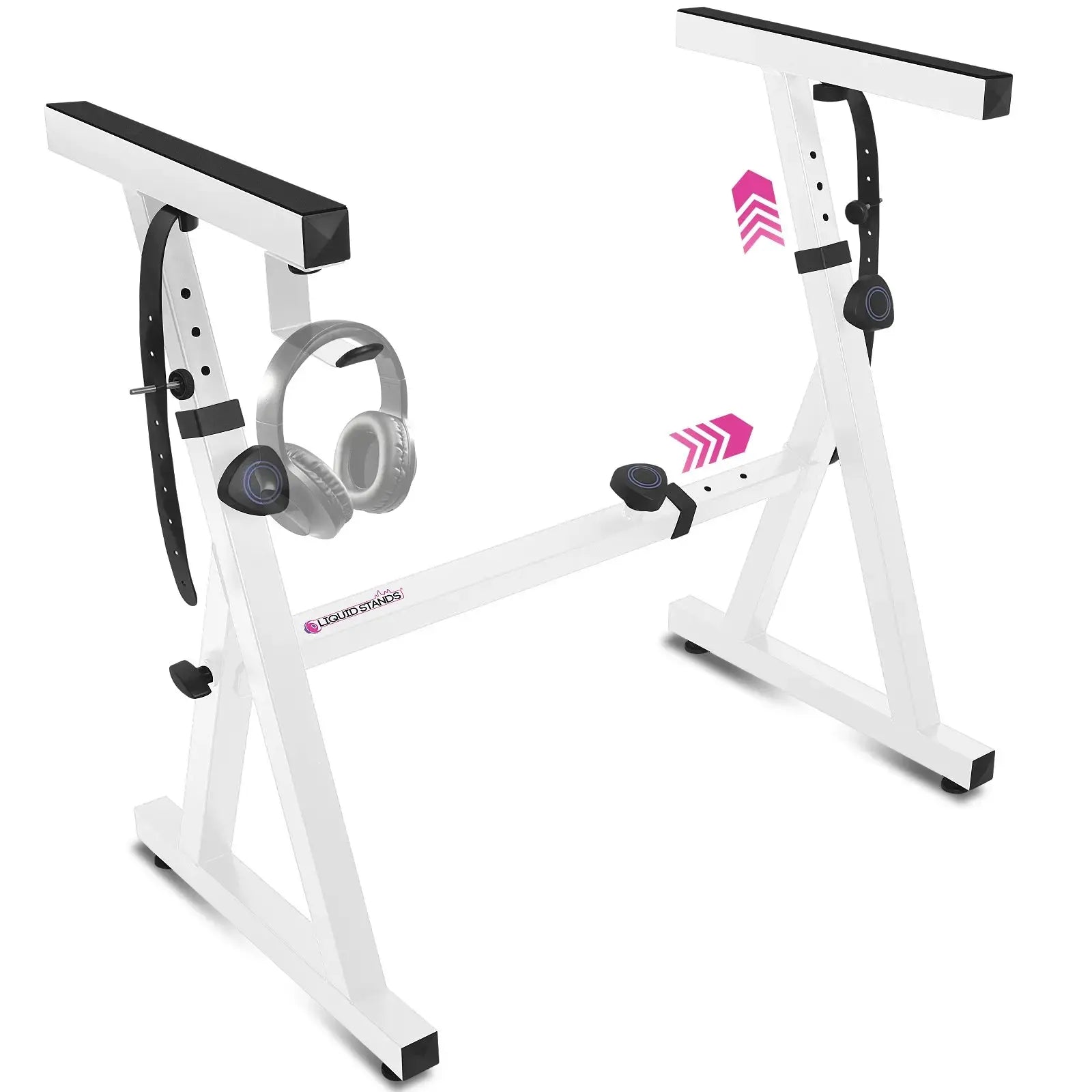 Adjustable Z Style White Keyboard Stand