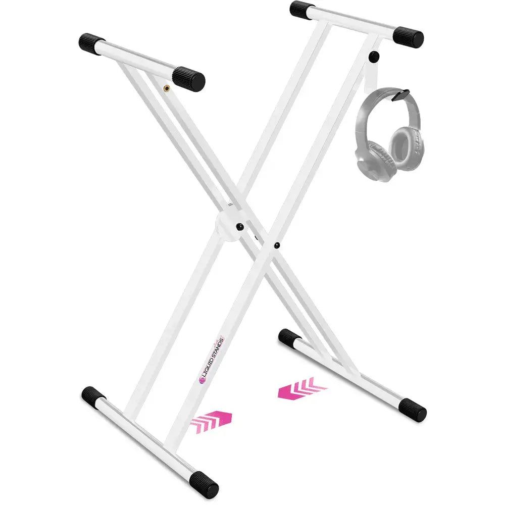Adjustable X Style White Keyboard Stand