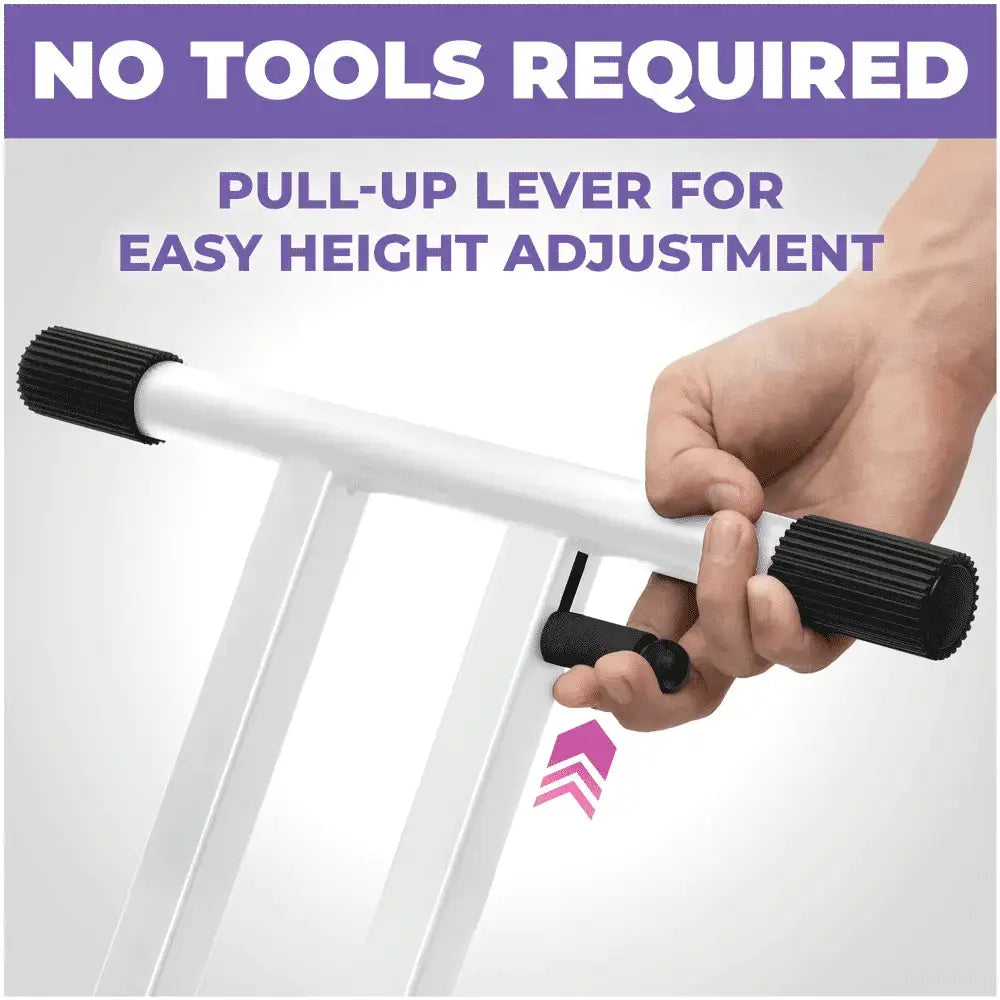 Adjustable X Style White Keyboard Stand