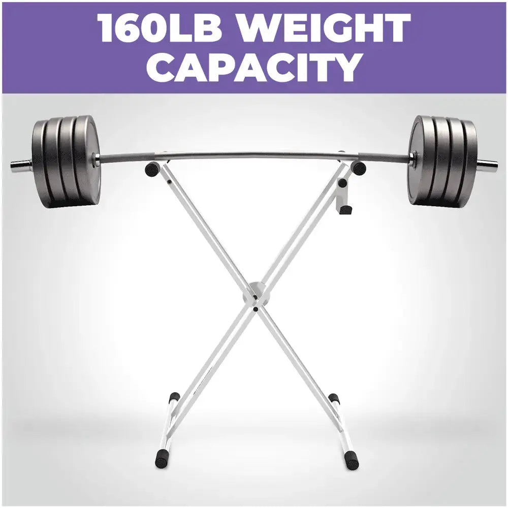 Adjustable X Style White Keyboard Stand