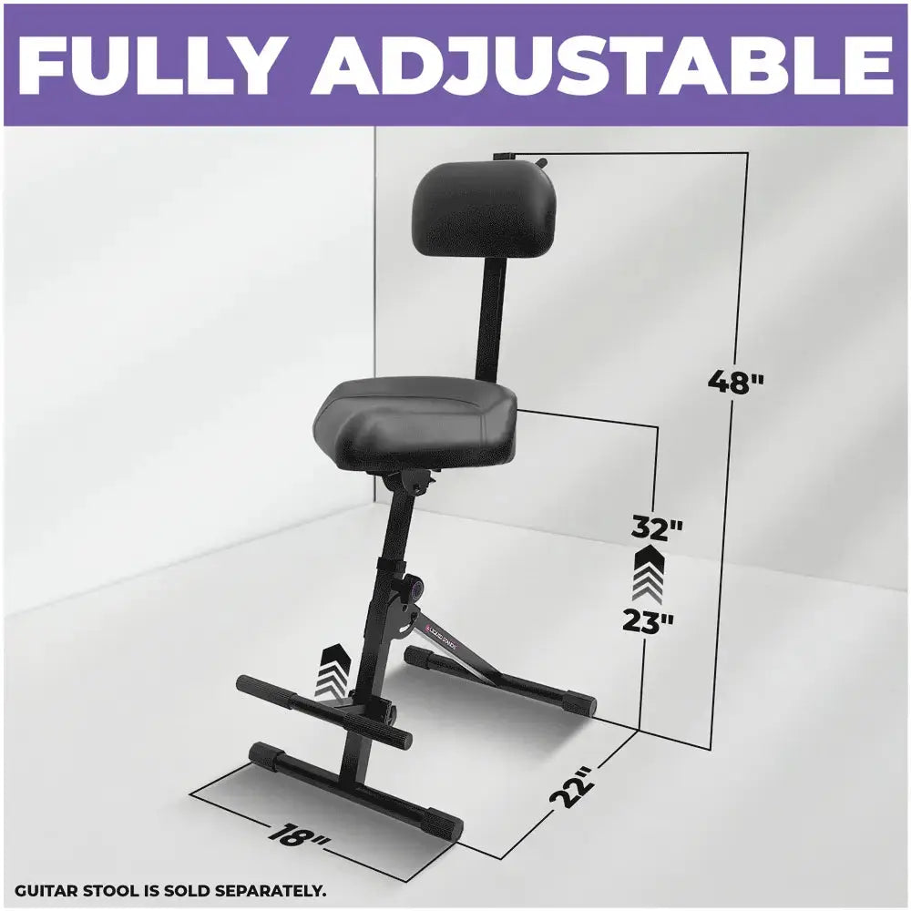 Adjustable Backrest for Guitar Stool