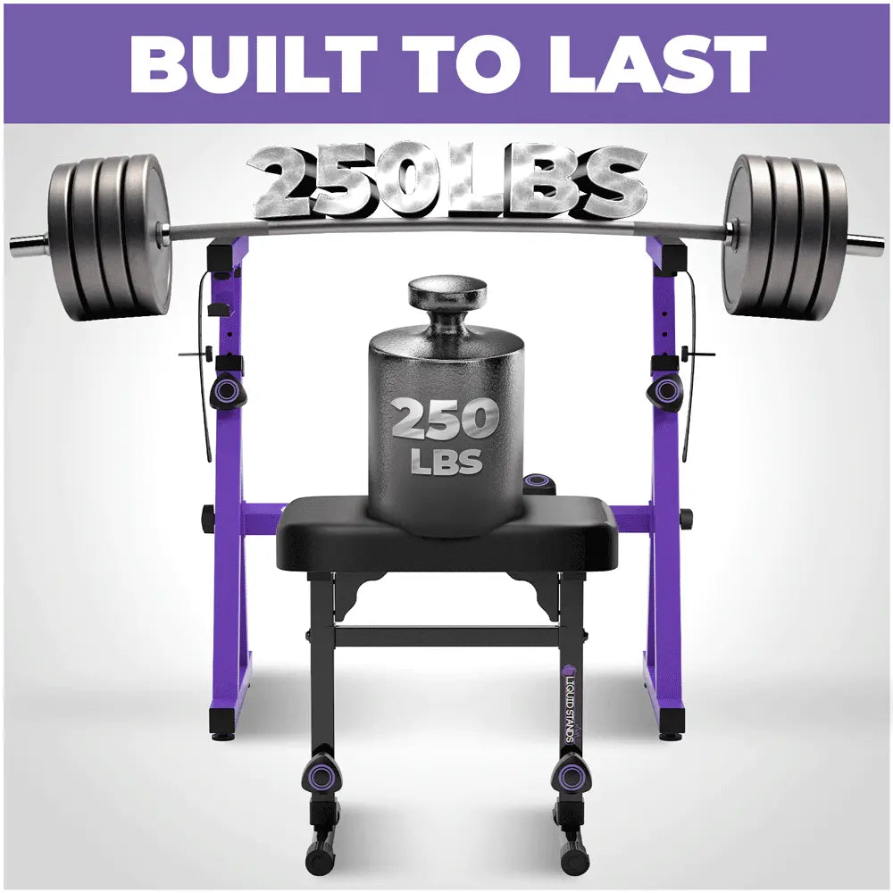 Adjustable Purple Z Style Keyboard Stand w/ Bench