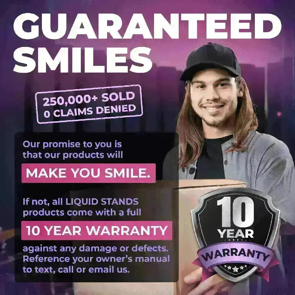 3-Tier Portable Keyboard Workstation with Wheels